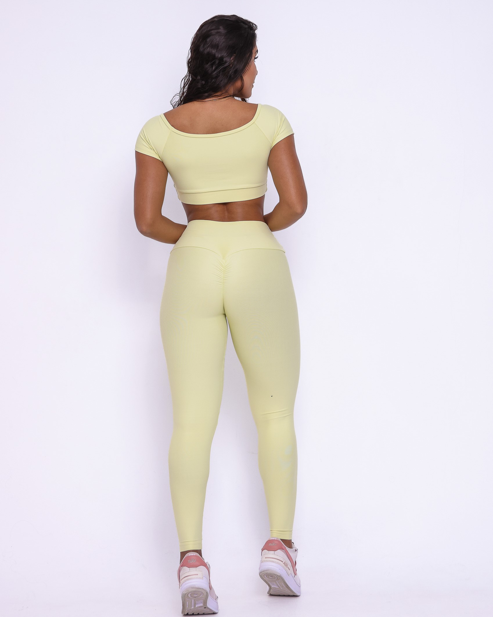 Conjunto Calça Legging Empina Light + Top Manguinha