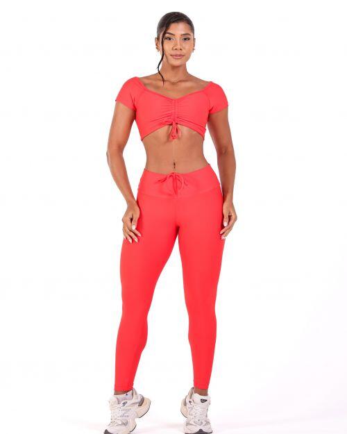 Conjunto Cal�a Legging Empina Light + Top Manguinha