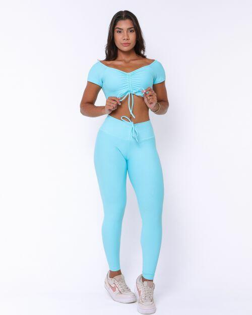 Conjunto Cal�a Legging Empina Light + Top Manguinha