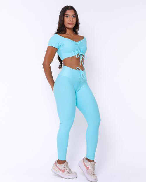Conjunto Cal�a Legging Empina Light + Top Manguinha