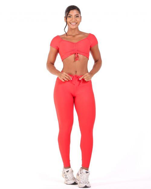 Conjunto Cal�a Legging Empina Light + Top Manguinha