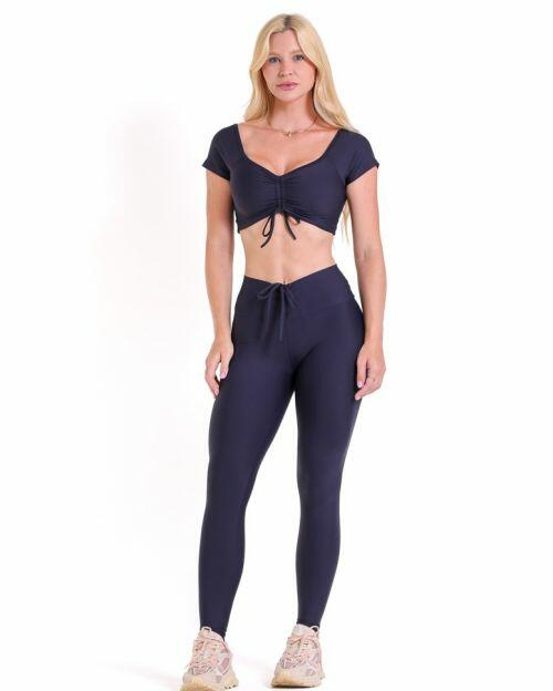 Conjunto Cal�a Legging Empina Light + Top Manguinha