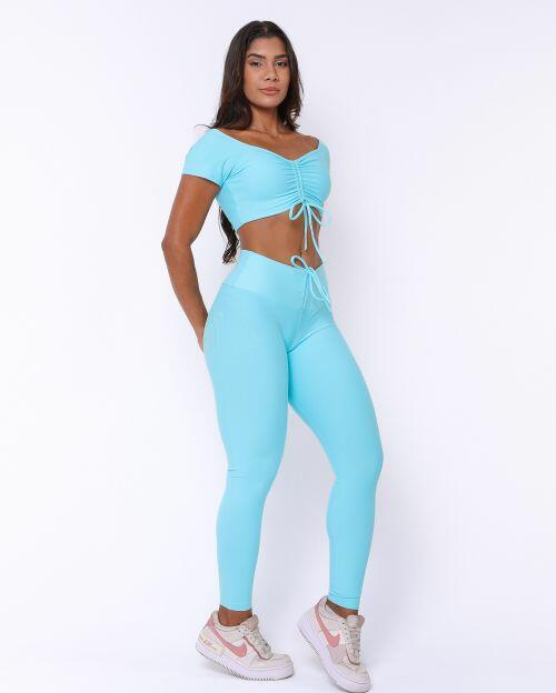 Conjunto Cal�a Legging Empina Light + Top Manguinha