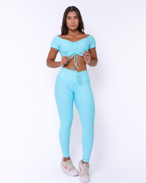 Conjunto Cal�a Legging Empina Light + Top Manguinha