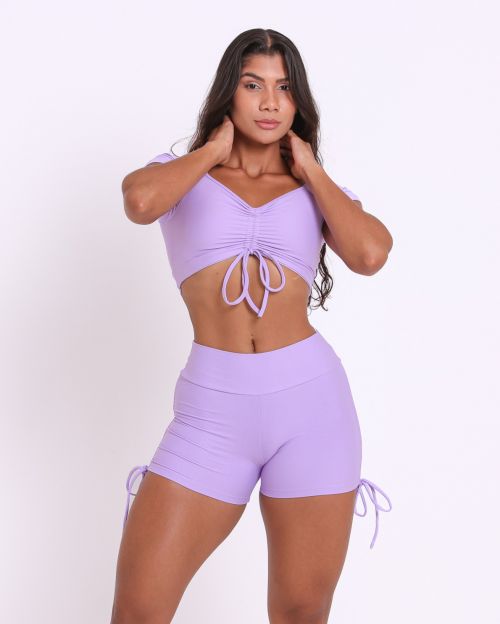 Conjunto Short Cross Light + Top Manguinha