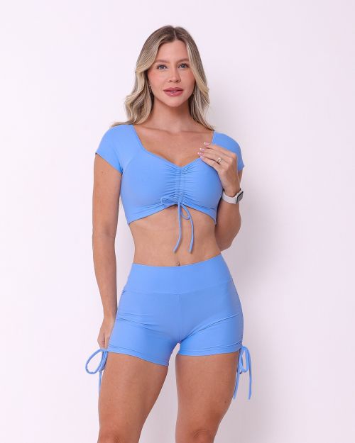 Conjunto Short Cross Light + Top Manguinha