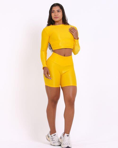 Conjunto Short Bermuda Compress�o + Top Maria