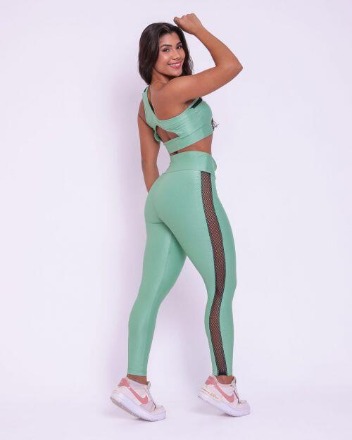 Conjunto Calça Legging Essence Compressão + Top Paloma Essence