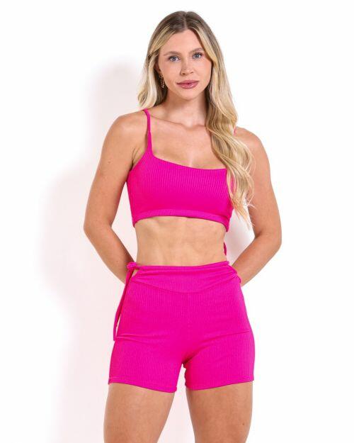 Conjunto Short Empina Ajuste Valência + Top Bruna