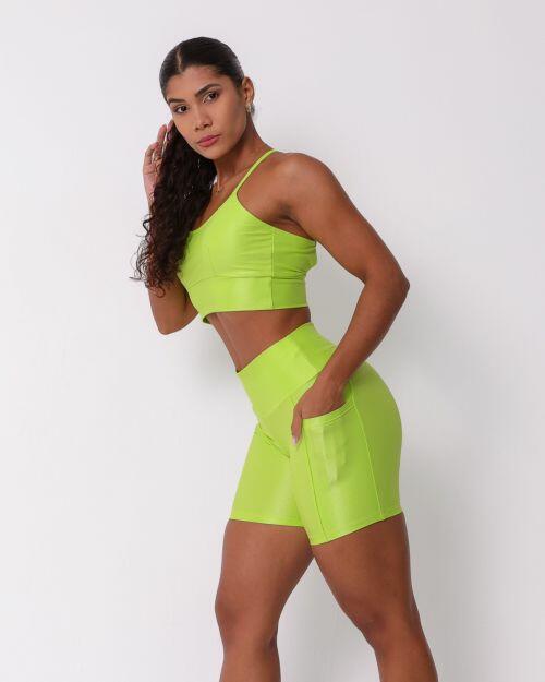 Conjunto Short Bolso Duplo Compressão + Top Kelly