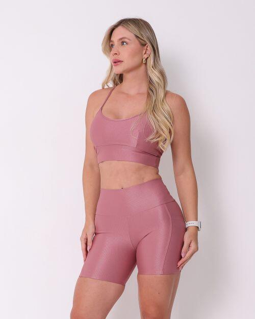 Conjunto Short Bolso Duplo Compressão + Top Kelly