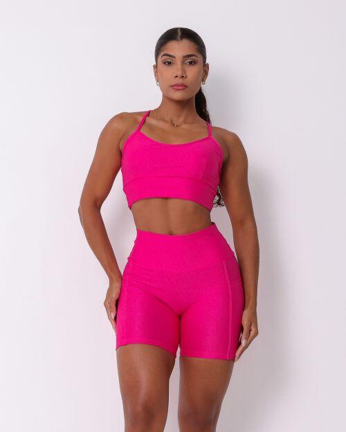 Conjunto Short Bolso Duplo Compressão + Top Kelly