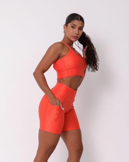 Conjunto Short Bolso Duplo Compressão + Top Kelly