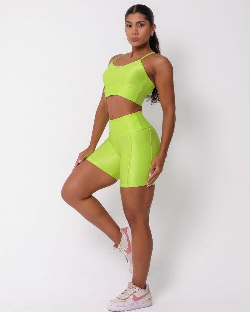 Conjunto Short Bolso Duplo Compressão + Top Kelly