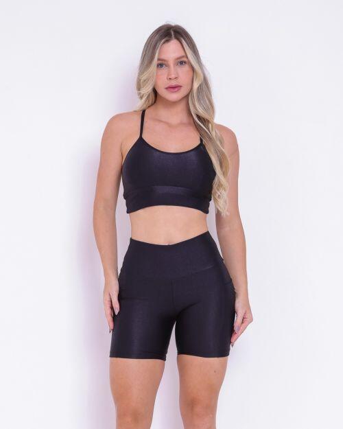 Conjunto Short Bolso Duplo Compressão + Top Kelly