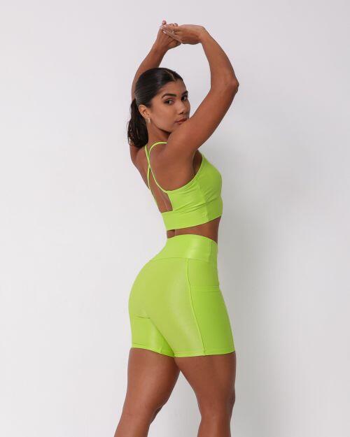 Conjunto Short Bolso Duplo Compressão + Top Kelly