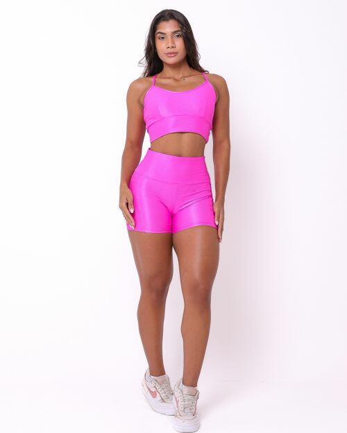 Conjunto Short Bolso Duplo Compressão + Top Kelly