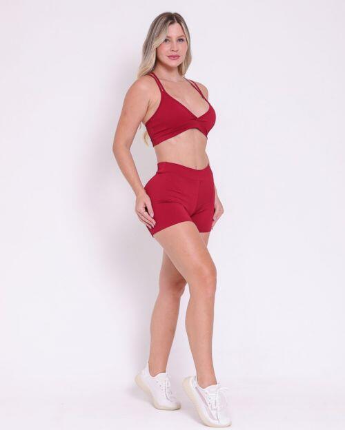 Conjunto Short Básico Cós Fino Valência + Top Vivi