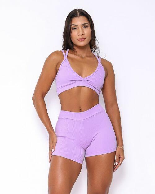 Conjunto Short Básico Cós Fino Valência + Top Vivi