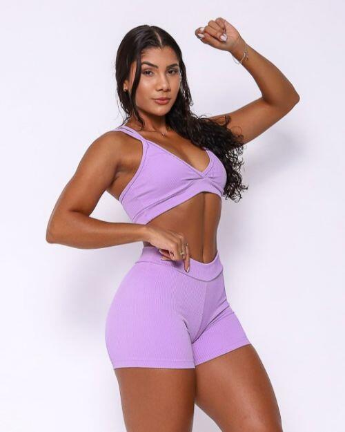 Conjunto Short Básico Cós Fino Valência + Top Vivi
