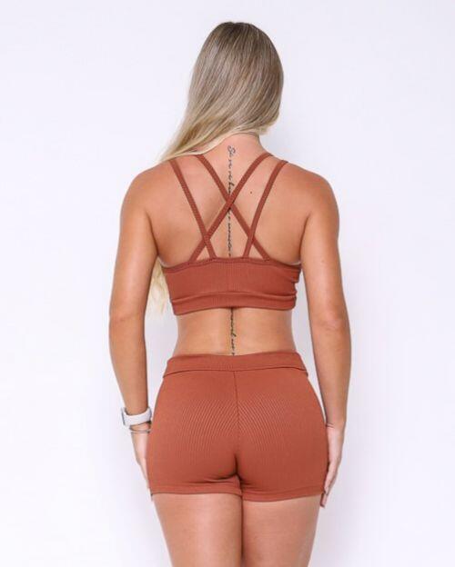 Conjunto Short Básico Cós Fino Valência + Top Vivi