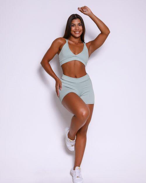 Conjunto Short Básico Cós Fino Valência + Top Vivi