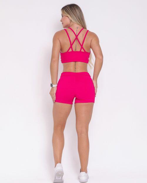 Conjunto Short Básico Cós Fino Valência + Top Vivi