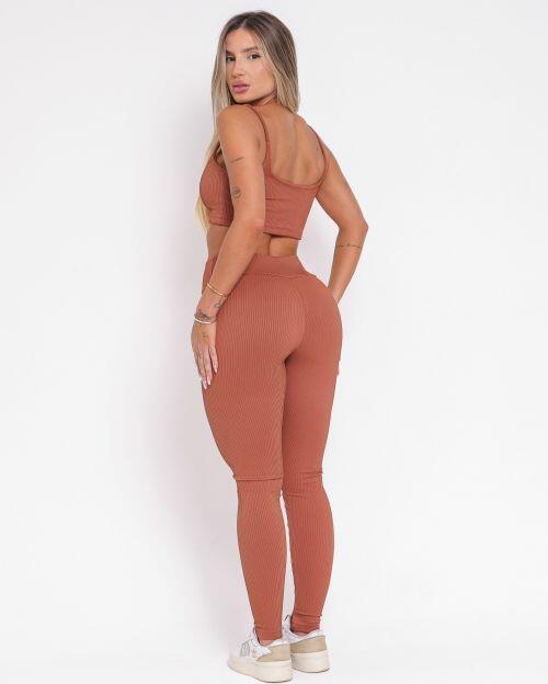 Conjunto Calça Básica Valência + Top Bruna