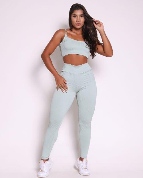 Conjunto Calça Básica Valência + Top Bruna