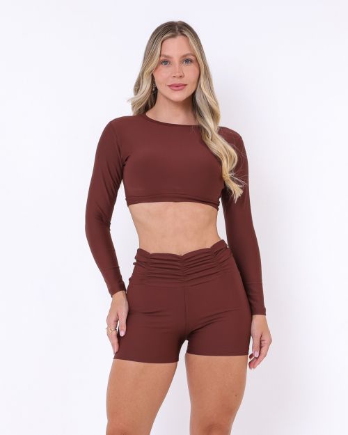 Conjunto Short Básico Cós Franzido Light + Top Maria