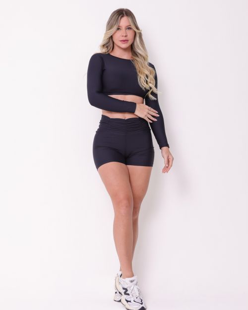 Conjunto Short Básico Cós Franzido Light + Top Maria