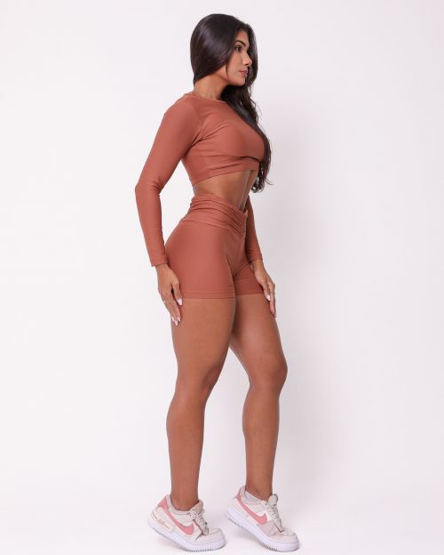Conjunto Short Básico Cós Franzido Light + Top Maria