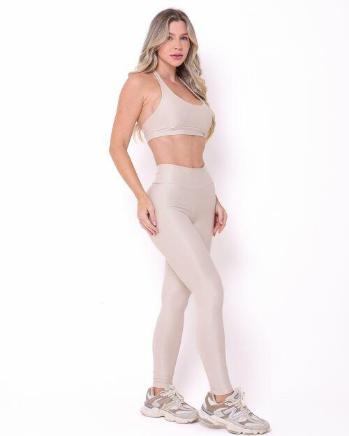 Conjunto Calça Legging Básica Compressão + Top Jhully