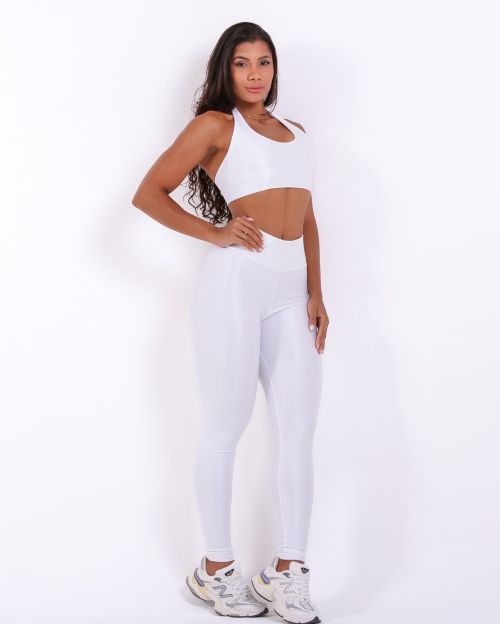 Conjunto Calça Legging Básica Compressão + Top Jhully