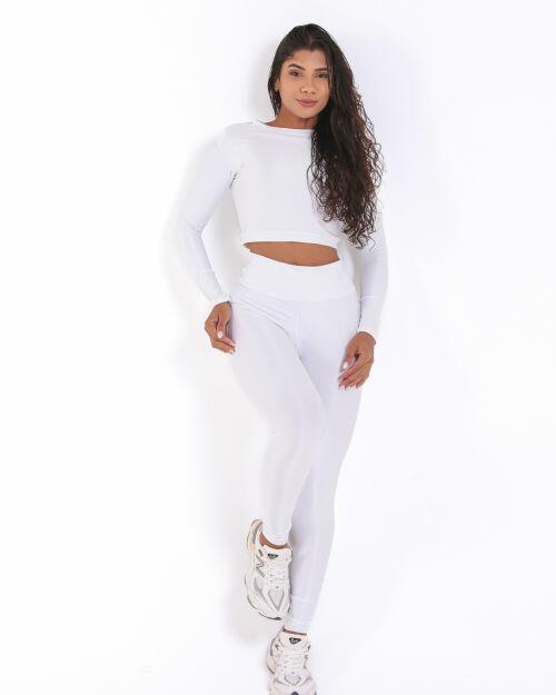 Conjunto Calça Legging Básica Compressão + Top Maria
