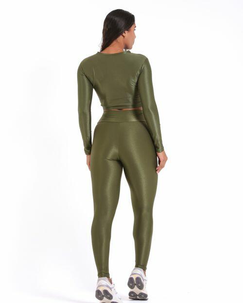 Conjunto Calça Legging Básica Compressão + Top Maria
