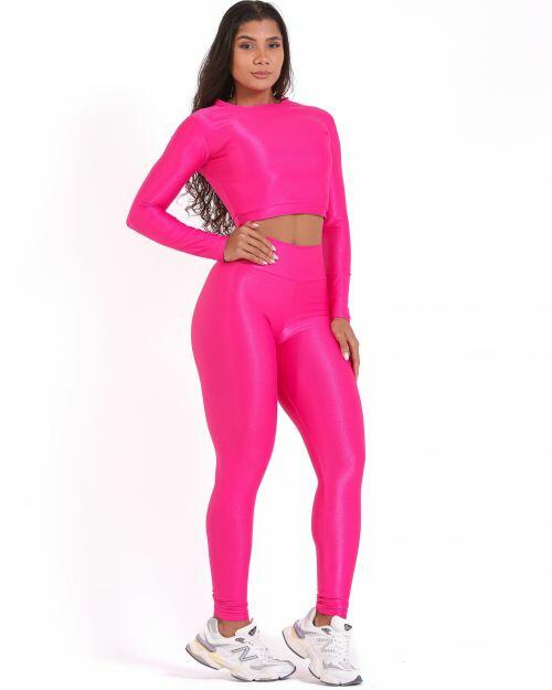 Conjunto Calça Legging Básica Compressão + Top Maria