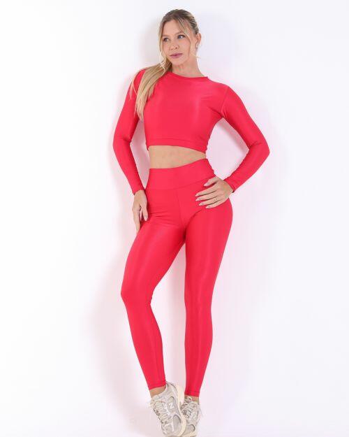 Conjunto Calça Legging Básica Compressão + Top Maria
