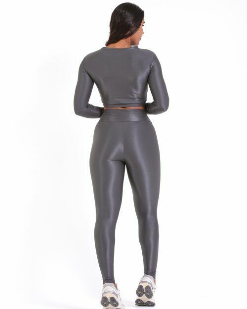 Conjunto Calça Legging Básica Compressão + Top Maria