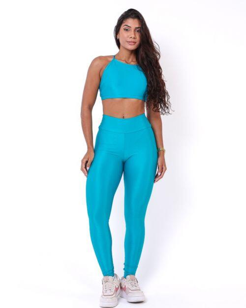 Conjunto Cal�a Legging B�sica Compress�o + Top Paula