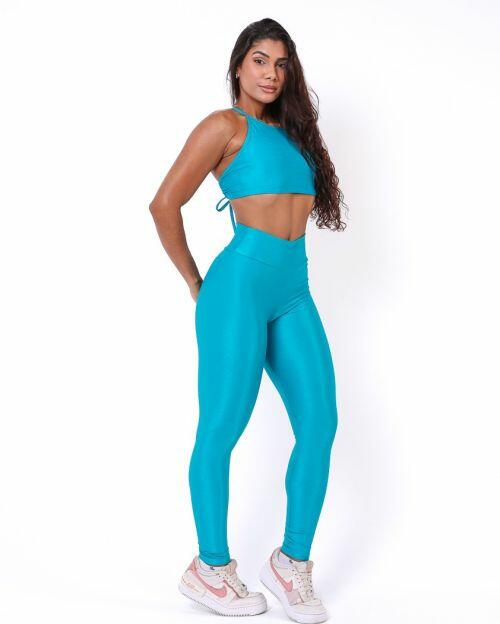 Conjunto Cal�a Legging B�sica Compress�o + Top Paula