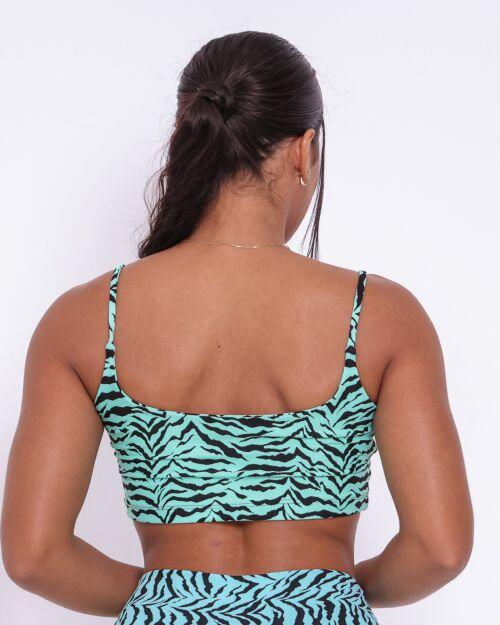 Top Bruna Zebra Verde �gua