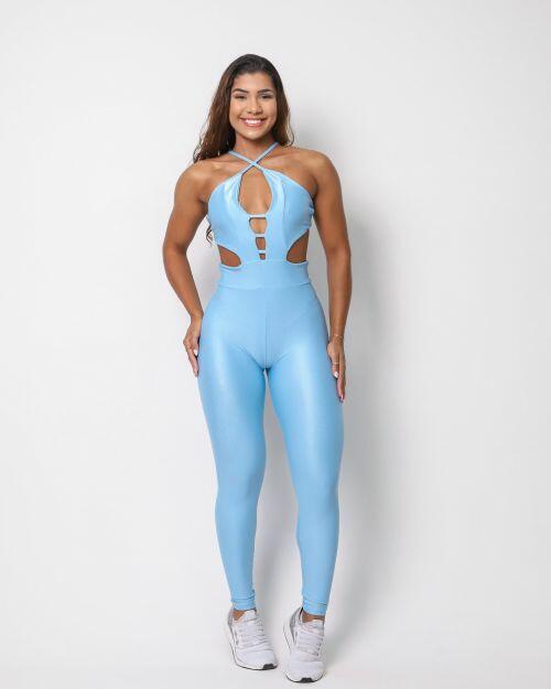 Macacão Empina Decotado Compressão