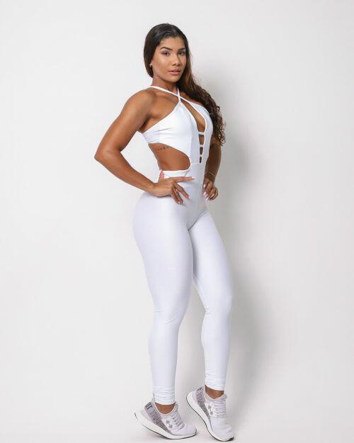 Macacão Empina Decotado Compressão