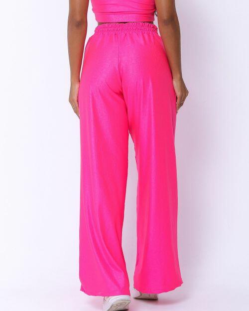 Calça Pantalona Wide Croco