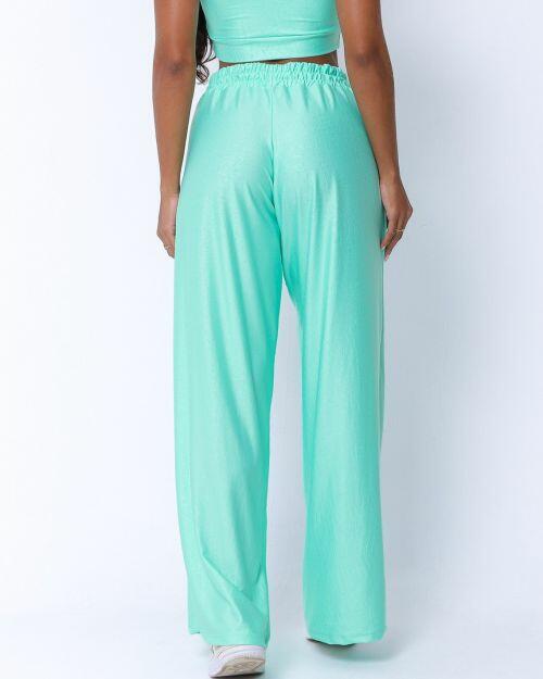 Calça Pantalona Wide Croco