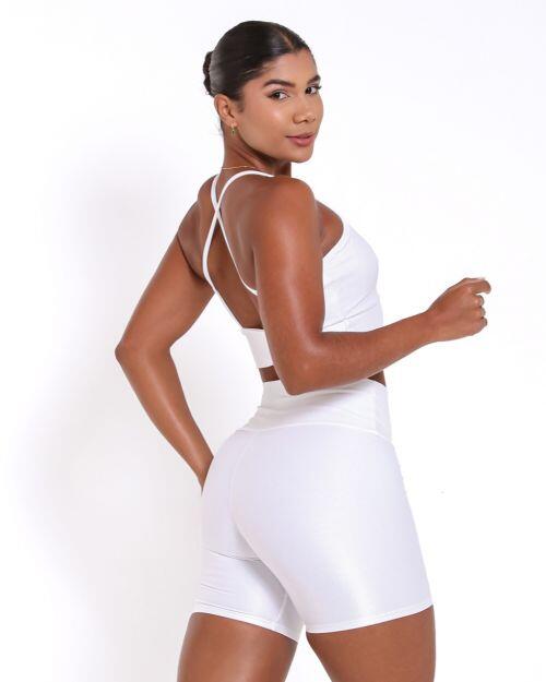 Conjunto Short Bermuda Compress�o + Top Kelly