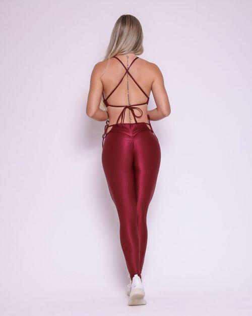 Conjunto Calça Empina Ajuste Compressão + Top Paula