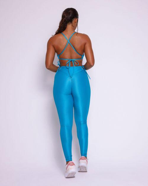 Conjunto Calça Empina Ajuste Compressão + Top Paula