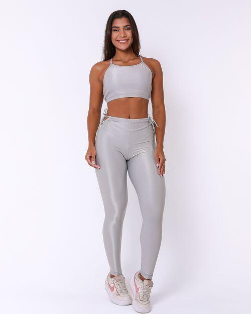 Conjunto Calça Empina Ajuste Compressão + Top Paula